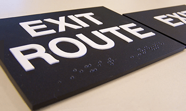 Exit Route - stockton road sign
